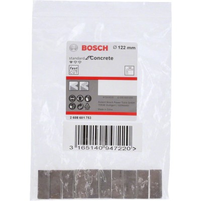 Bosch - Standard Seri Sulu Elmas Karot Ucu Segmanı 122mm 1 1/4'' 10'lu
