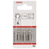 Bosch - Extra Hard Serisi Vidalama Ucu T25*25 mm 3'lü