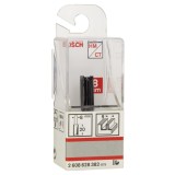Bosch - Standard Seri Ahşap İçin Çift Oluklu, Sert Metal Düz Freze Ucu 8*9*51 mm