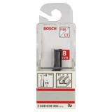 Bosch - Standard Seri Ahşap İçin Çift Oluklu, Sert Metal Düz Freze Ucu 8*11*51mm