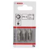 Bosch - Extra Hard Serisi Vidalama Ucu PH2*25 mm 3'lü