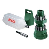Bosch - 25 Parça Vidalama Seti (Tornavida Fonksiyonlu Kutu)