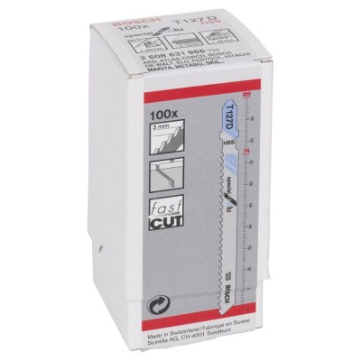 Bosch - Aluminyum İçin T 127 D Dekupaj Testeresi Bıçağı - 100'Lü Paket
