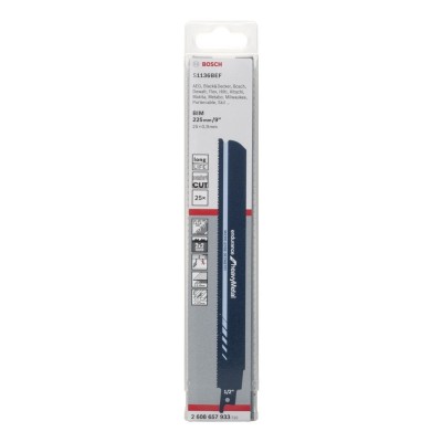 Bosch - Endurance Serisi Ağır Metal için Panter Testere Bıçağı S 1136 BEF - 25'li