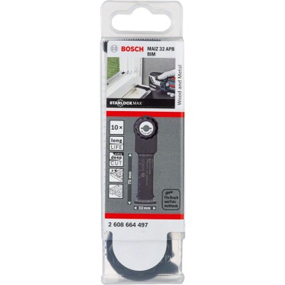 Bosch - Starlock Max - MAIZ 32 APB - BIM Ahşap ve Metal İçin Daldırmalı Testere Bıçağı 10'lu