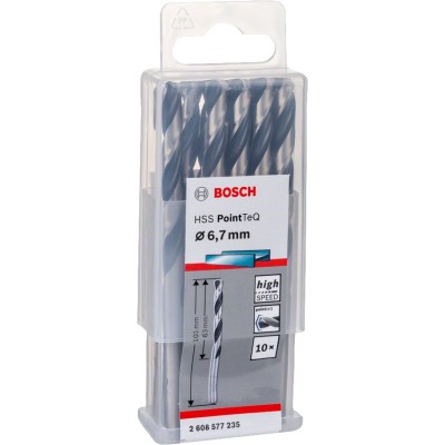 Bosch - HSS-PointeQ Metal Matkap Ucu 6,7 mm 10'lu
