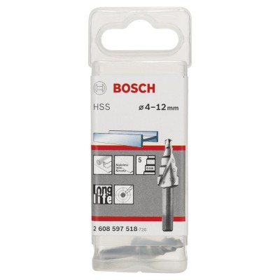 Bosch - HSS 5 Kademeli Matkap Ucu 4-12 mm