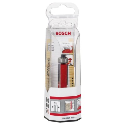 Bosch - Expert Serisi Laminant İçin Çift Oluklu, Sert Metal Altta Bilya Yataklı Freze Ucu 8*12,7*71,5 mm