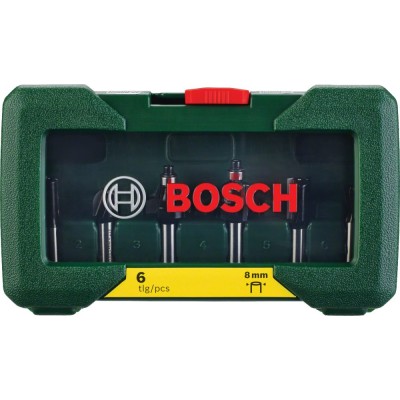 Bosch - 6 Parça Freze Seti 8 mm Şaftlı