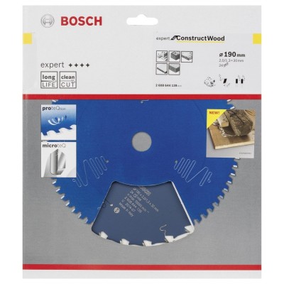 Bosch - Expert Serisi İnşaat Ahşabı için Daire Testere Bıçağı 190*30 mm 24 Diş