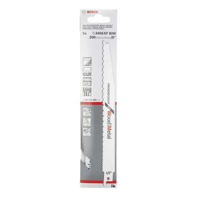 Bosch - Progressor Serisi Ahşap Ve Metal için Panter Testere Bıçağı S 3456 XF - 5'li