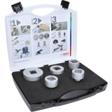 Bosch - X-LOCK - Best Serisi, Taşlama İçin Seramik Kuru Elmas Delici ve Elmas Parmak Freze Uçlu 5 Parça Set