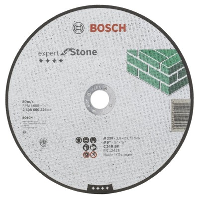 Bosch - 230*3,0 mm Expert Serisi Düz Taş Kesme Diski (Taş)