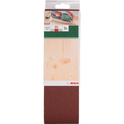 Bosch - Tank Zımpara Kağıdı 3'lü, 75 x 533 mm 80 Kum