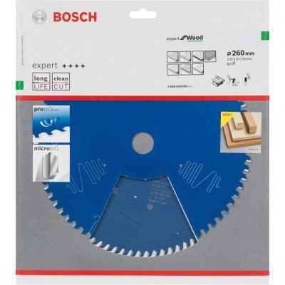 Bosch - Expert Serisi Ahşap için Daire Testere Bıçağı 260*30 mm 80 Diş