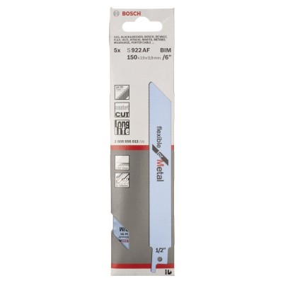 Bosch - Flexible Serisi Metal için Panter Testere Bıçağı S 922 AF - 5'li