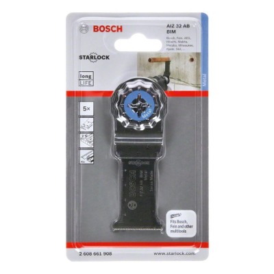 Bosch - Starlock - AIZ 32 AB - BIM Metal İçin Daldırmalı Testere Bıçağı 5'li