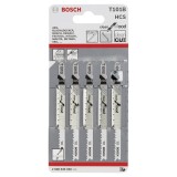 Bosch - Temiz Kesim Serisi Ahşap İçin T 101 B Dekupaj Testeresi Bıçağı - 5'Li Paket