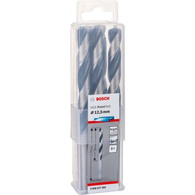 Bosch - HSS-PointeQ Metal Matkap Ucu 12,5 mm 5'li