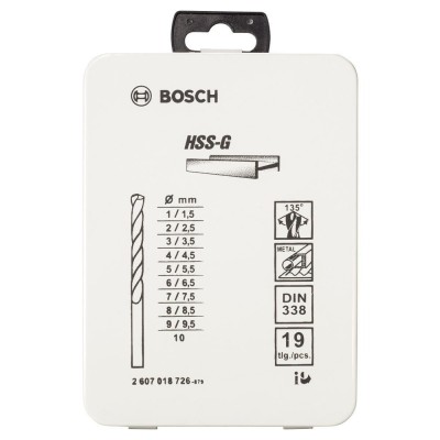 Bosch - HSS-G Metal Matkap Ucu Seti 19 Parça