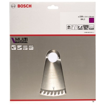 Bosch - Standard for Serisi Çoklu Malzeme için Daire Testere Bıçağı 230*30 mm 64 Diş