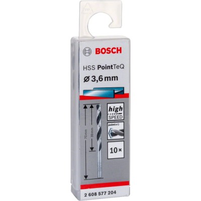 Bosch - HSS-PointeQ Metal Matkap Ucu 3,6 mm 10'lu