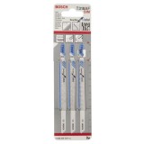 Bosch - Kırılmaya Karşı Dayanıklı Seri Metal İçin T 318 AF Dekupaj Testeresi Bıçağı - 3'Lü Paket