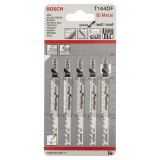 Bosch - Hızlı Kesim Serisi Sert Ahşap İçin T 144 DF Dekupaj Testeresi Bıçağı - 5'Li Paket