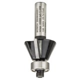Bosch - Standard Seri Ahşap ve Laminant İçin Çift Oluklu, Sert Metal Bilya Yataklı Pah Açma Frezesi 8*5,5*54 mm