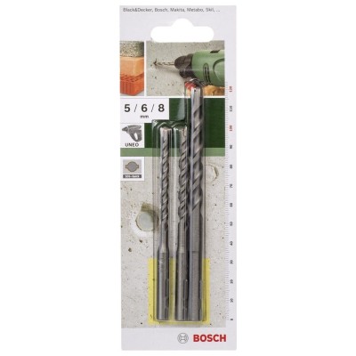 Bosch - SDS-Quick, Uneo için Beton Matkap Ucu SETİ 5-6-8 mm