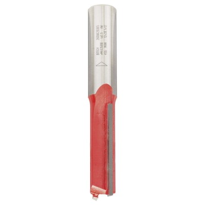 Bosch - Expert Serisi Ahşap İçin Çift Oluklu, Sert Metal Düz Freze Ucu 12*12*80 mm