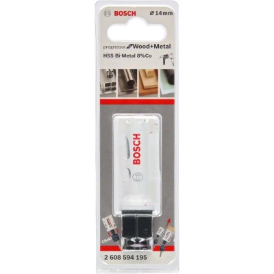 Bosch - Yeni Progressor Serisi Ahşap ve Metal için Delik Açma Testeresi (Panç) 14 mm