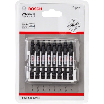 Bosch - Impact Control Serisi Çift Taraflı Vidalama Ucu 8'li T20 *65mm