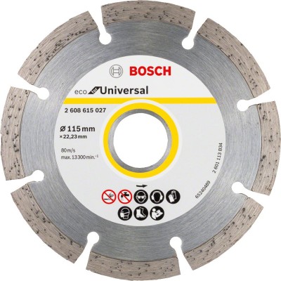 Bosch - Ekonomik Seri Genel Yapı Malzemeleri İçin Elmas Kesme Diski 115 mm