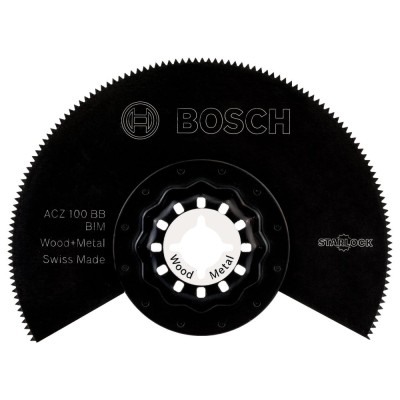 Bosch - Starlock - ACZ 100 BB - BIM Ahşap ve Metal İçin Segman Testere Bıçağı, Bombeli 1'li