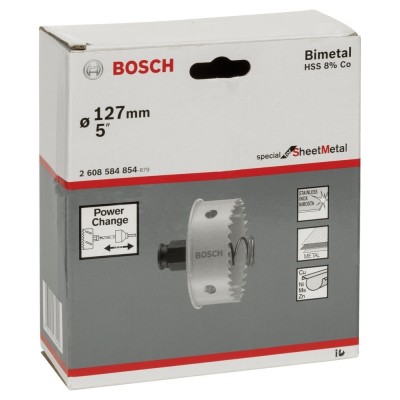 Bosch - Special Serisi Metal Ve Inox Malzemeler için Delik Açma Testeresi (Panç) 127 mm