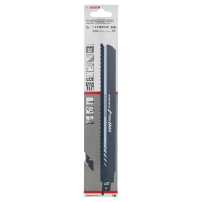 Bosch - Endurance Serisi Ağır Metal için Panter Testere Bıçağı S 1136 CHF - 5'li