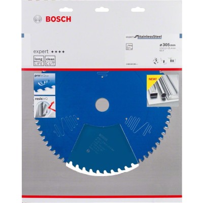 Bosch - Expert Serisi Paslanmaz Çelik için Daire Testere Bıçağı 305*25,4 mm 60 Diş