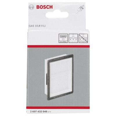 Bosch - Elektrikli Süpürgeler İçin Polyester kanallı filtre (GAS 12 V, EasyVac 12 için Uygun)