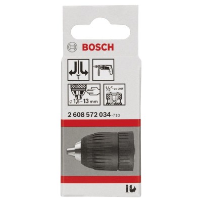 Bosch - 2-13 mm - 1/2''-20 Anahtarsız Mandren