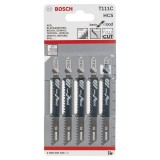 Bosch - Ekonomik Seri Ahşap İçin T 111 C Dekupaj Testeresi Bıçağı - 5'Li Paket