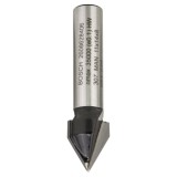 Bosch - Standard Seri Ahşap İçin Çift Oluklu Sert Metal V-Kanal Freze 8*11*45 mm