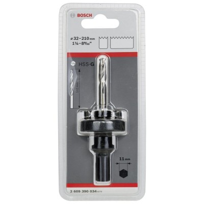 Bosch - 11 mm Altıgen Şaftlı 32-210 mm Pançlar için Adaptör