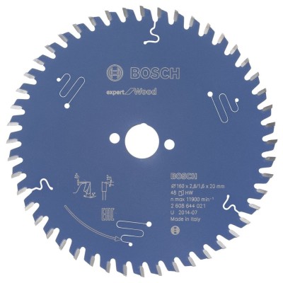 Bosch - Expert Serisi Ahşap için Daire Testere Bıçağı 160*20 mm 48 Diş