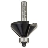 Bosch - Standard Seri Ahşap İçin Çift Oluklu, Sert Metal Bilya Yataklı Pah Açma Frezesi 8*11*45 mm
