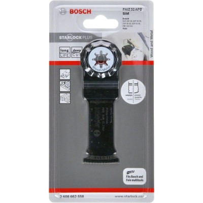 Bosch - Starlock Plus - PAIZ 32 APB - BIM Ahşap ve Metal İçin Daldırmalı Testere Bıçağı 1'li