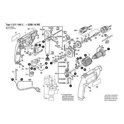Bosch - GSB 16 RE