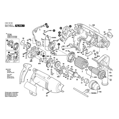 Bosch - PSB 750-2 RE (keyed chuck)