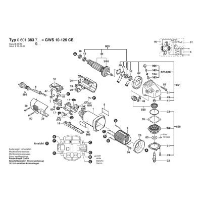 Bosch - GWS 10-125 CE