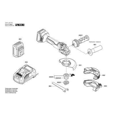 Bosch - GWS 18V-10 PSC